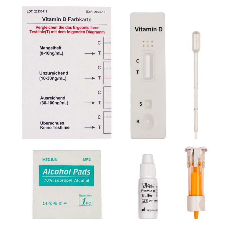 Shopapotheke David Vitamin D Testkit 0-100 Ng/mL Mit Farbkarte In Vitro