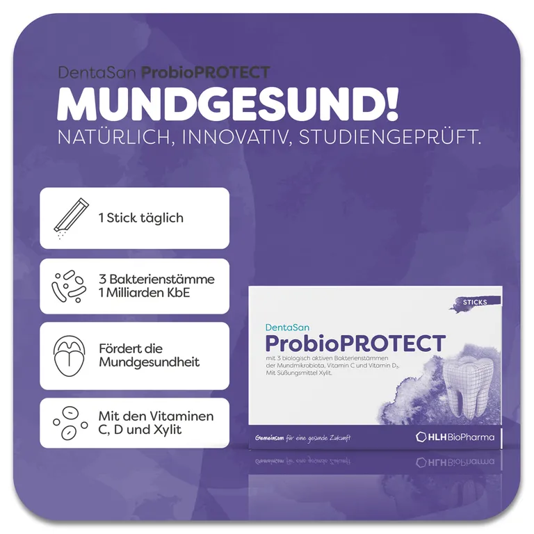 Shopapotheke DentaSan ProbioPROTECT - Direktsticks Für Mundflora Zahnfleisch & Zähne