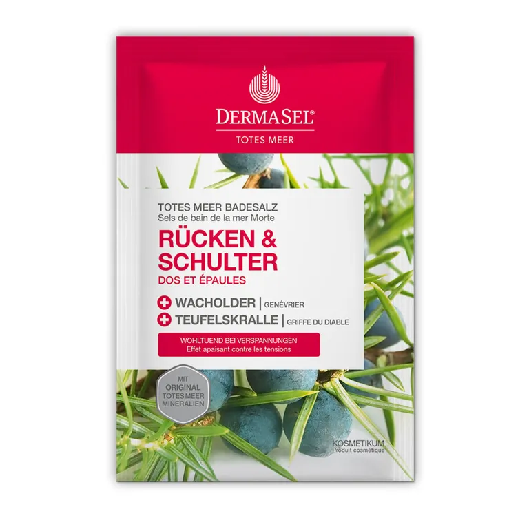 shopapotheke DermaSel® Totes Meer Badesalz Rücken und Schulter