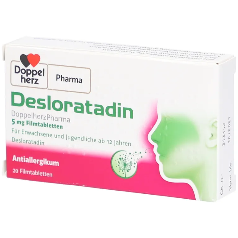 Shopapotheke Desloratadin DoppelherzPharma 5 Mg Filmtabletten