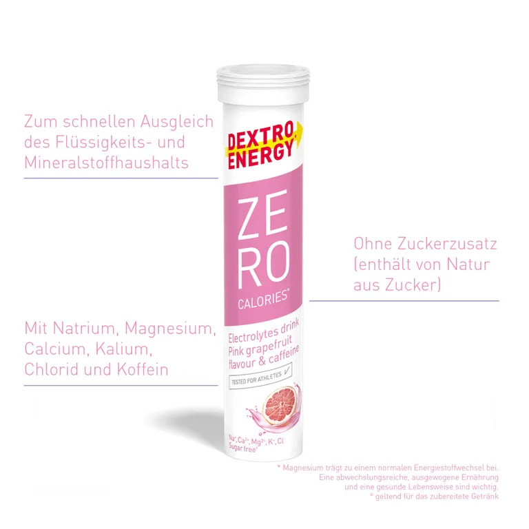Shopapotheke Dextro Energy Zero Calories® Pink Grapefruit + Caffeine