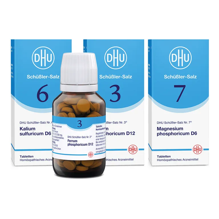 shopapotheke DHU Schüßler-Salze Kur mit dem Mineralsalz des Immunsystems Nr. 3+6+7