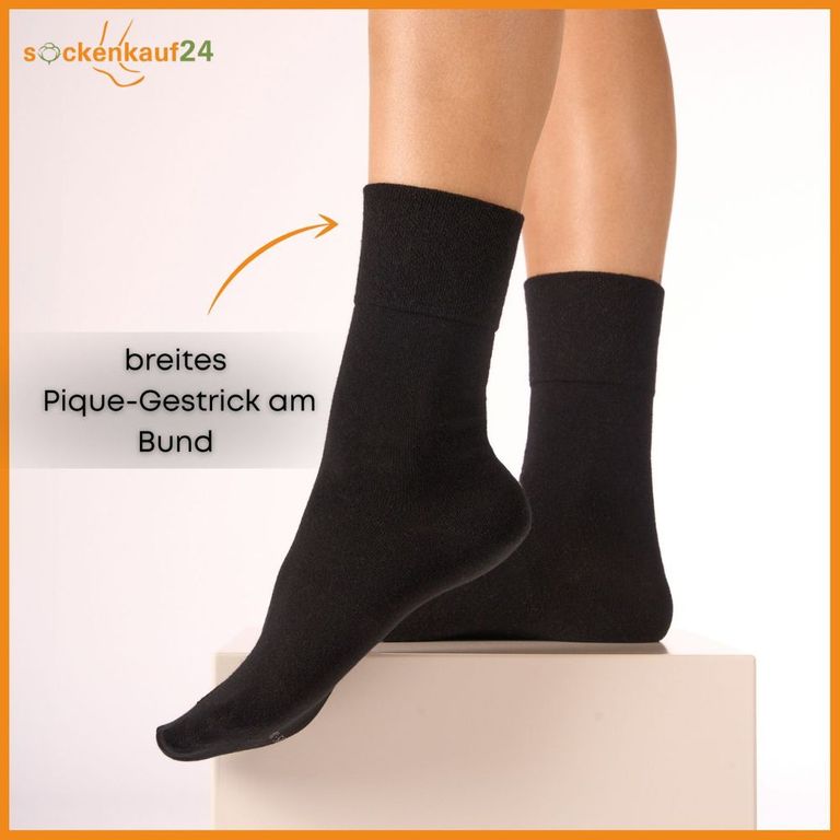 Shopapotheke Diabetiker Socken Mit Komfortbund Ohne Gummi & Ohne Naht Für Damen Und Herren 10 Paar