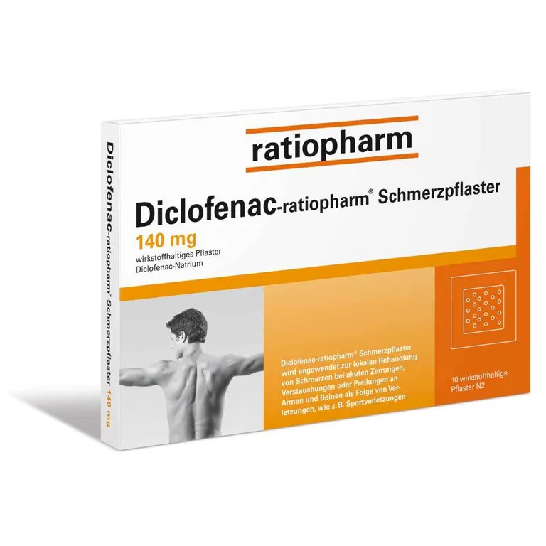shopapotheke Diclofenac-ratiopharm® Schmerzpflaster 140 mg