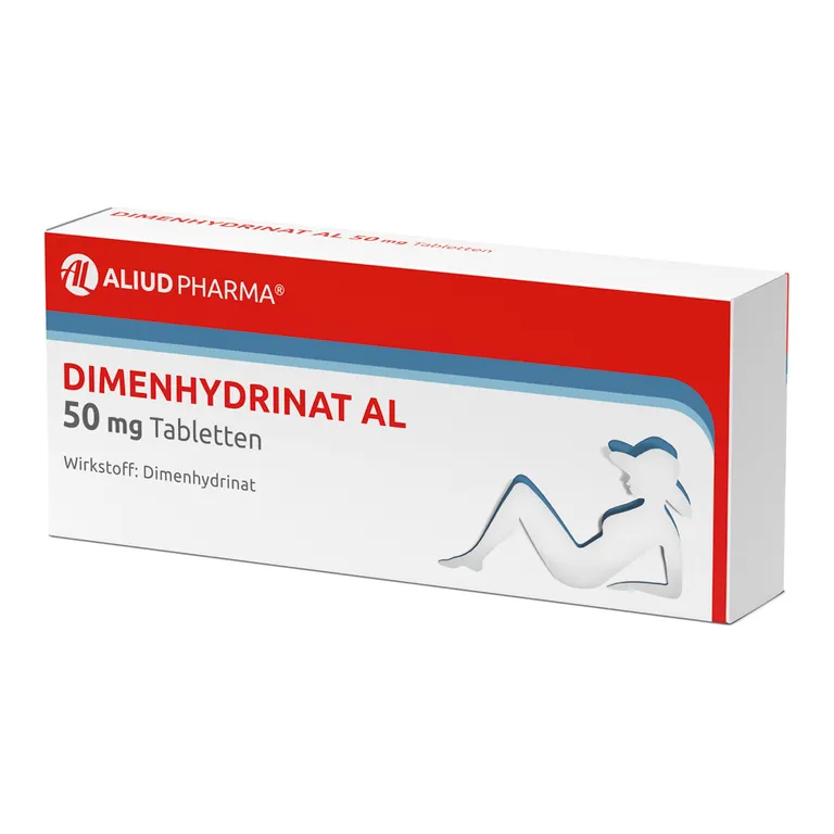 Shopapotheke Dimenhydrinat AL 50 Mg Tabletten Bei Übelkeit Und Erbrechen Und Schwindel
