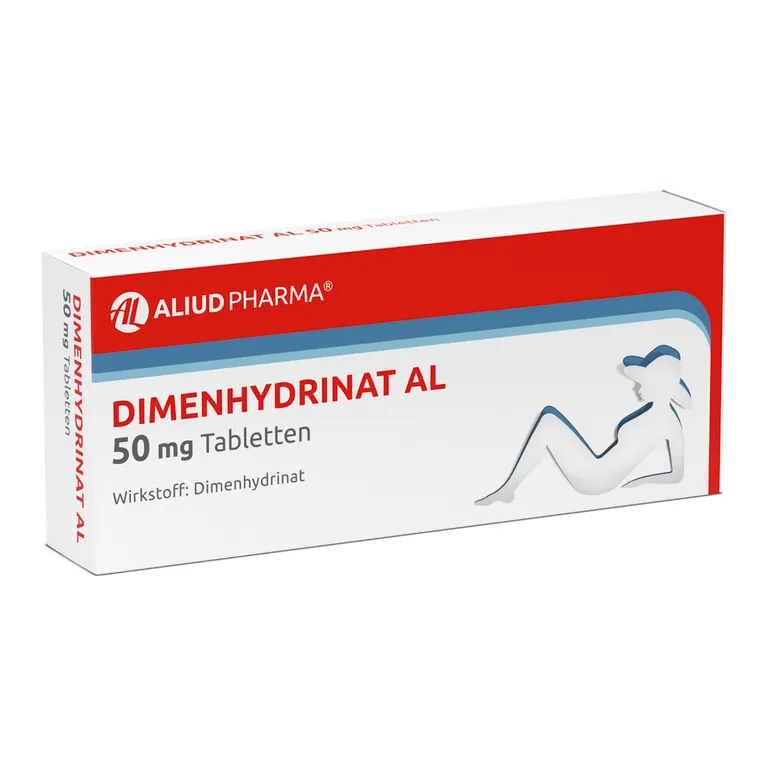 shopapotheke Dimenhydrinat AL 50 mg Tabletten bei Übelkeit und Erbrechen und Schwindel