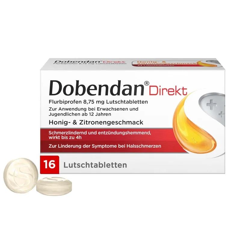 shopapotheke Dobendan Direkt Lutschtabletten - Halstabletten gegen Halsschmerzen - Jetzt 10% mit dem Code "reckitt10" sparen*