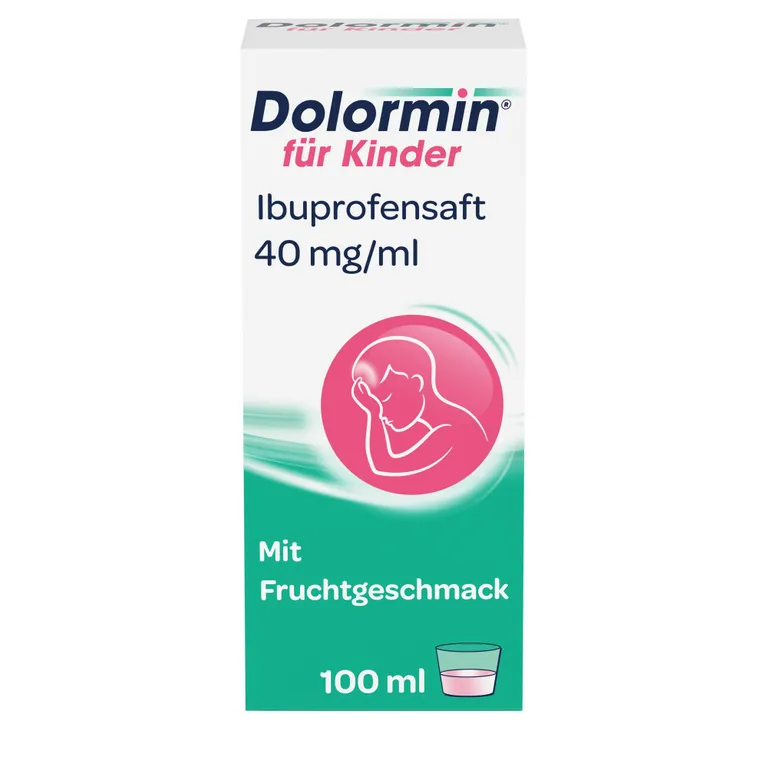 shopapotheke Dolormin für Kinder Ibuprofensaft 40 mg/ml bei Fieber und Schmerzen