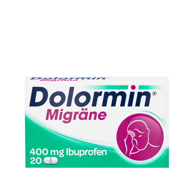 shopapotheke Dolormin Migräne 400 mg Ibuprofen bei Migränekopfschmerzen