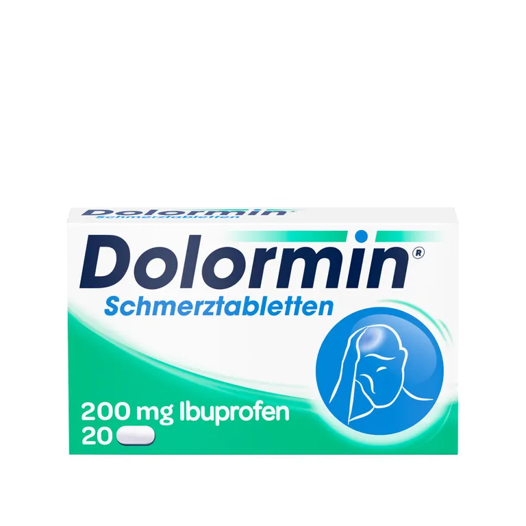 shopapotheke Dolormin Schmerztabletten mit 200 mg Ibuprofen bei Schmerzen und Fieber