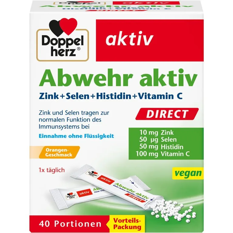 shopapotheke Doppelherz Abwehr aktiv DIRECT mit Zink + Selen + Histidin