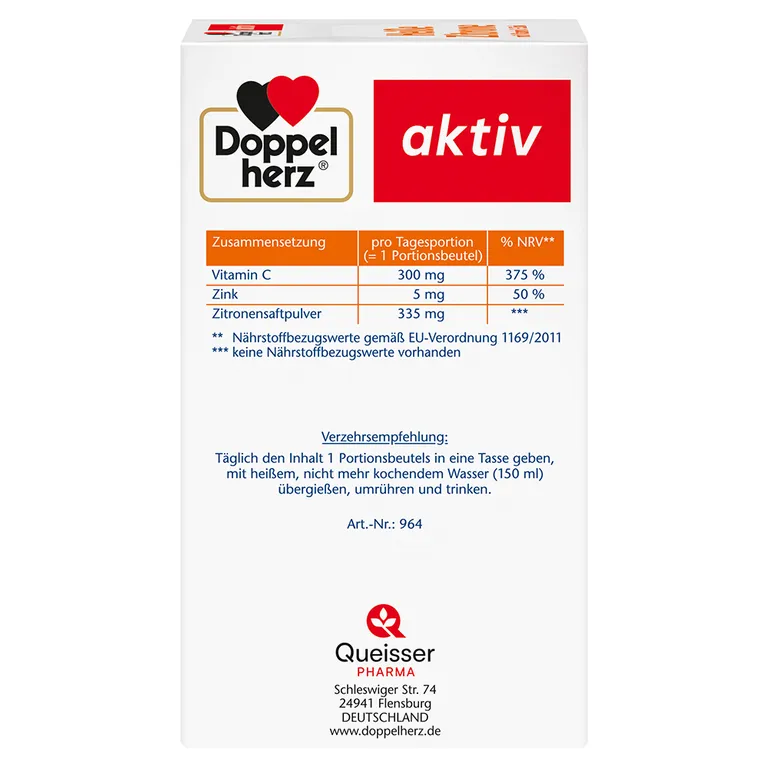 Shopapotheke Doppelherz Heiße Zitrone Mit Vitamin C + Zink