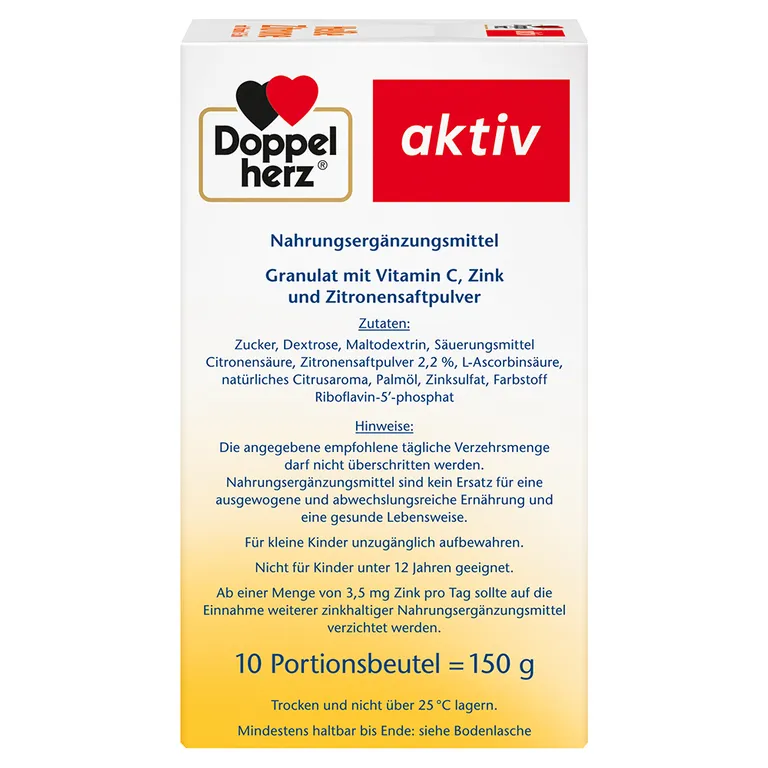 Shopapotheke Doppelherz Heiße Zitrone Mit Vitamin C + Zink