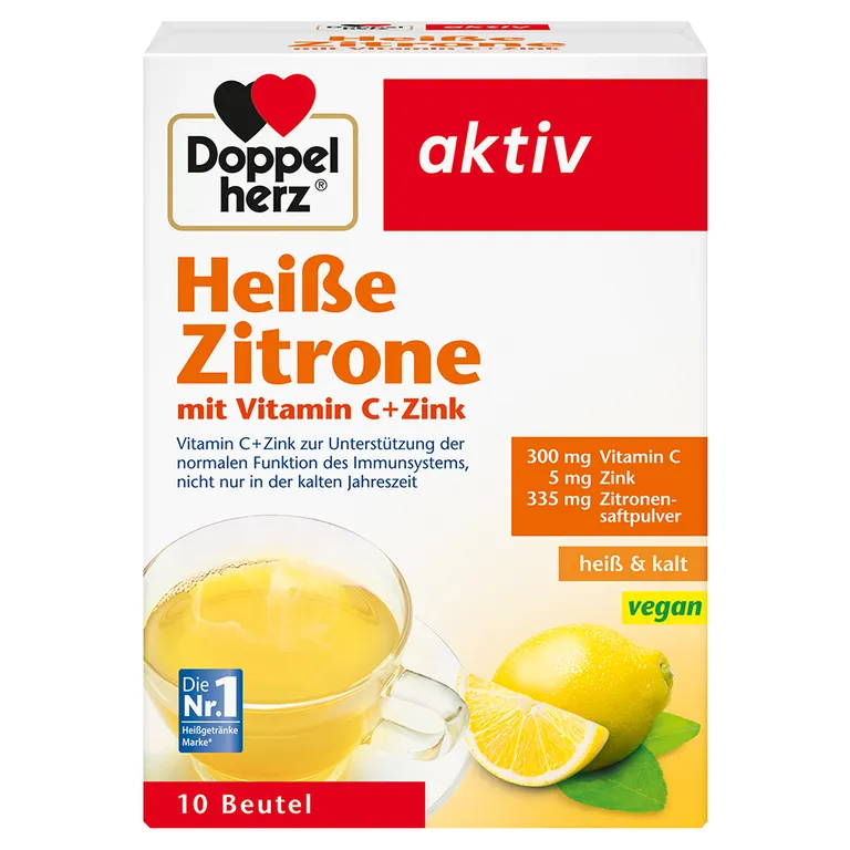 shopapotheke Doppelherz Heiße Zitrone mit Vitamin C + Zink