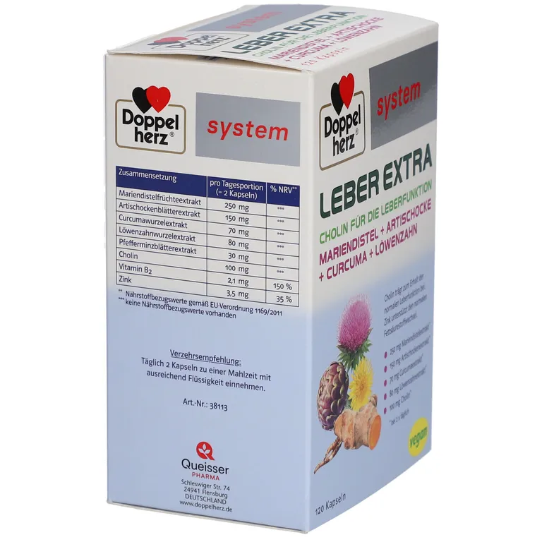 Shopapotheke Doppelherz Leber Extra Kapseln Mit Cholin Zink Und Pflanzenextrakten