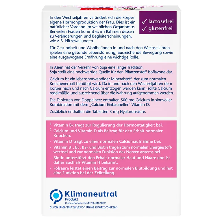 Shopapotheke Doppelherz® Aktiv Aktiv-Meno Soja-Isoflavone + Calcium + D3 Tabletten