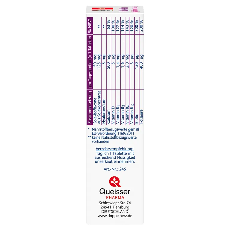 Shopapotheke Doppelherz® Aktiv Aktiv-Meno Soja-Isoflavone + Calcium + D3 Tabletten