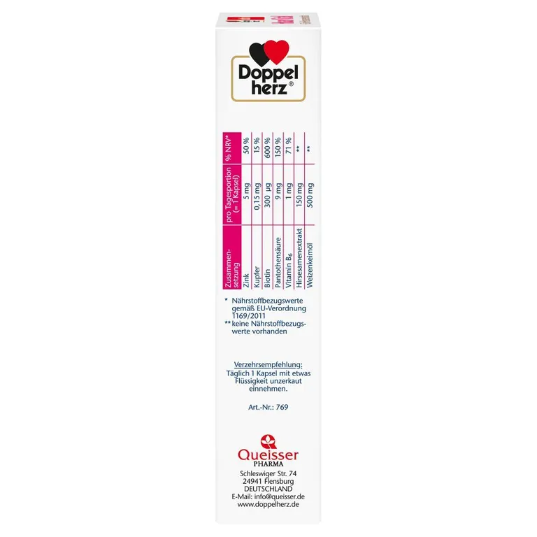 Shopapotheke Doppelherz® Aktiv Haar Vital + Zink + Hirseextrakt