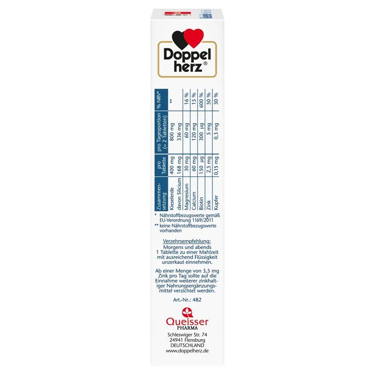 Shopapotheke Doppelherz® Aktiv Kieselerde + Biotin + Zink Tabletten