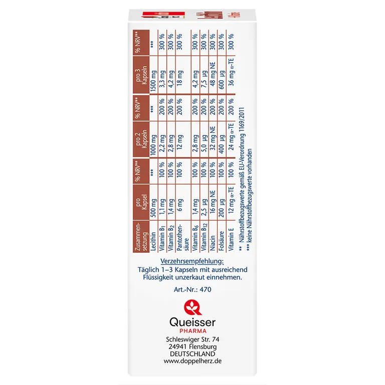 Shopapotheke Doppelherz® Aktiv Lecithin + B-Vitamine Kapseln