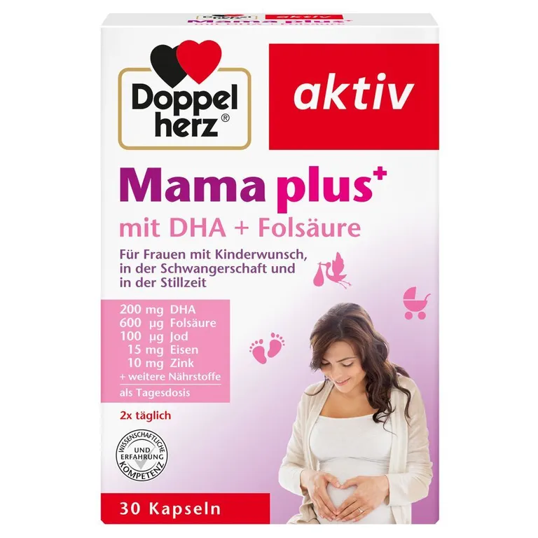 shopapotheke Doppelherz® aktiv Mama plus+ mit DHA + Folsäure