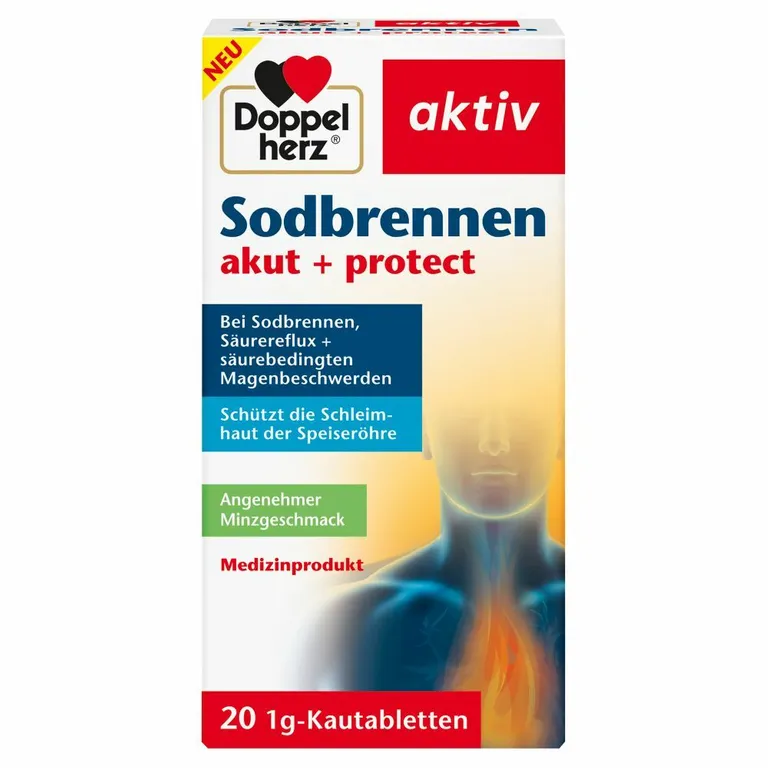 shopapotheke Doppelherz® aktiv Sodbrennen akut + protect