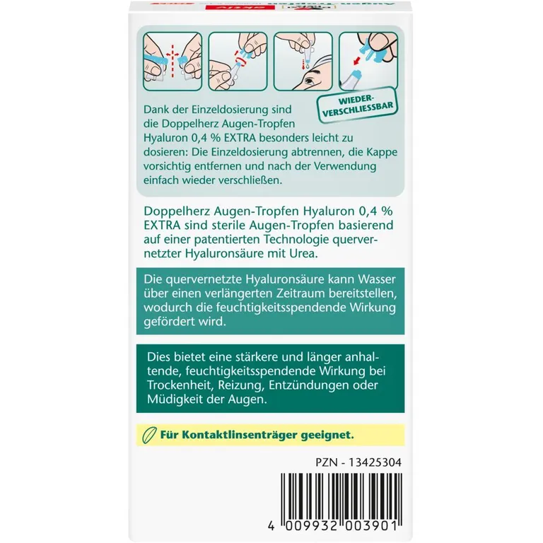 Shopapotheke Doppelherz® Augentropfen Hyaluron 0 4 % Extra
