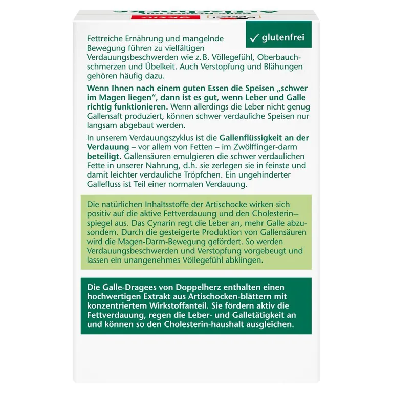 Shopapotheke Doppelherz® Galle-Dragee Mit Artischocke