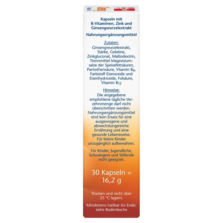 Shopapotheke Doppelherz® Ginseng 250 + B-Vitamine + Zink
