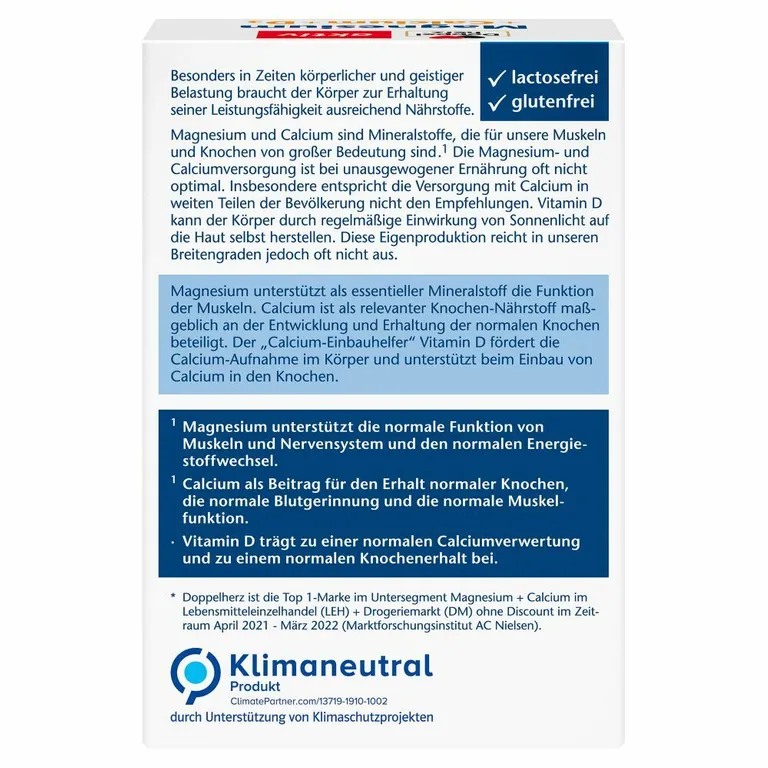 Shopapotheke Doppelherz® Magnesium + Calcium + D3 Tabletten