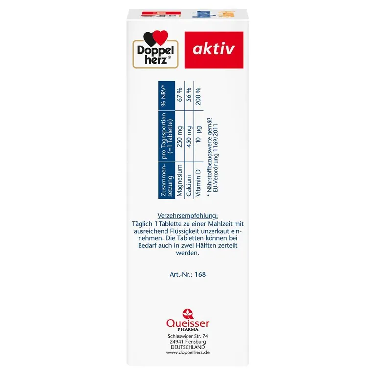 Shopapotheke Doppelherz® Magnesium + Calcium + D3 Tabletten