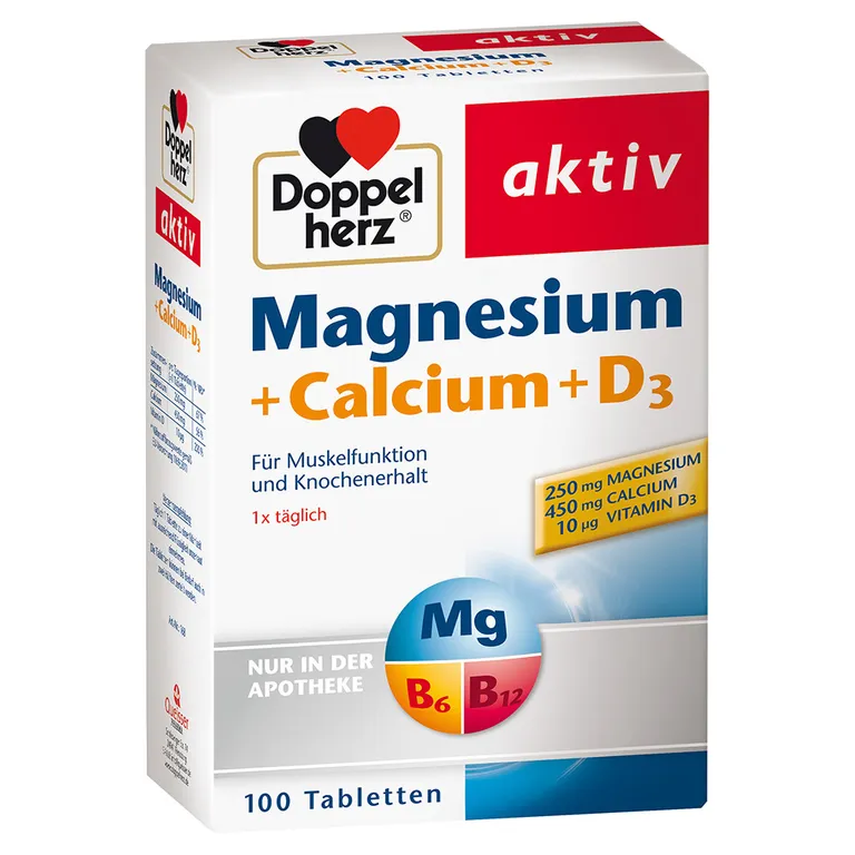 shopapotheke Doppelherz® Magnesium + Calcium + D3 Tabletten