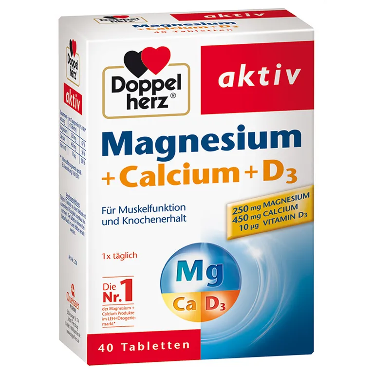 shopapotheke Doppelherz® Magnesium + Calcium + D3 Tabletten