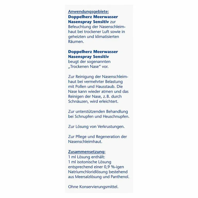 Shopapotheke Doppelherz® Meerwasser Nasenspray Panthenol