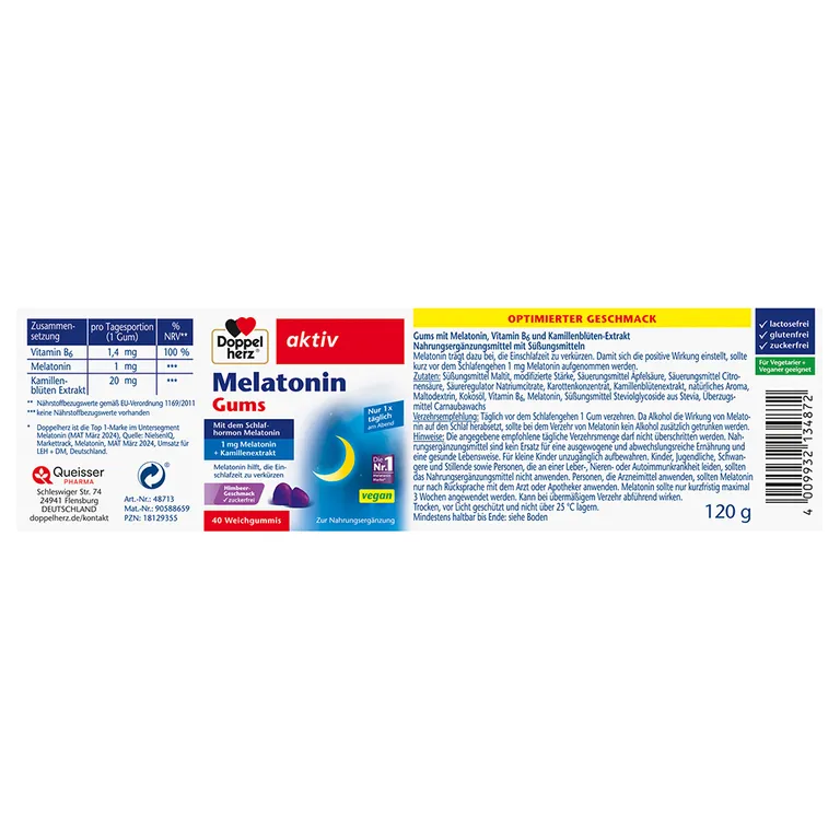 Shopapotheke Doppelherz® Melatonin Gums Zuckerfrei