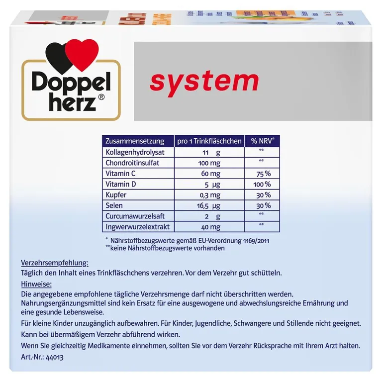 Shopapotheke Doppelherz® System KOLLAGEN 11.000 CURCUMA + INGWER