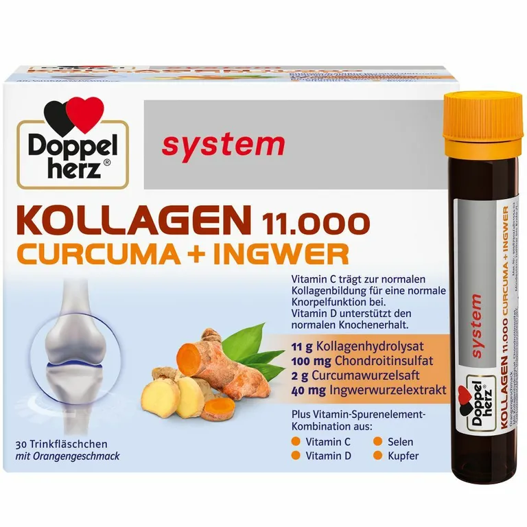 shopapotheke Doppelherz® system KOLLAGEN 11.000 CURCUMA + INGWER