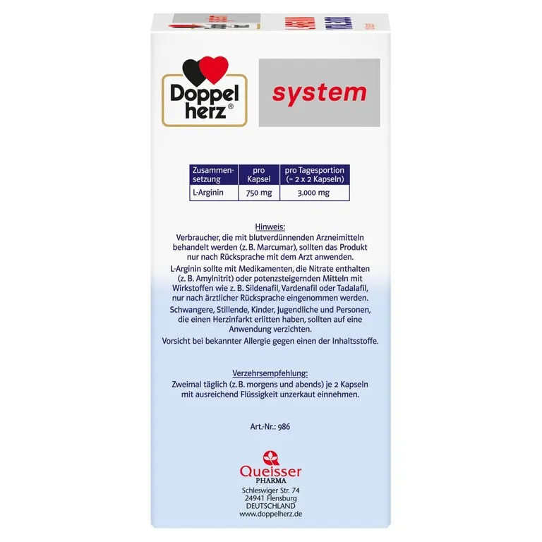 Shopapotheke Doppelherz® System L-ARGININ VITAL 3.000