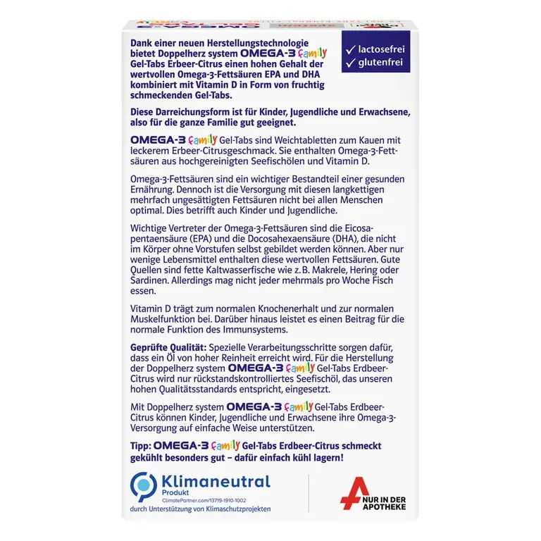 Shopapotheke Doppelherz® System OMEGA-3 GEL-TABS Family