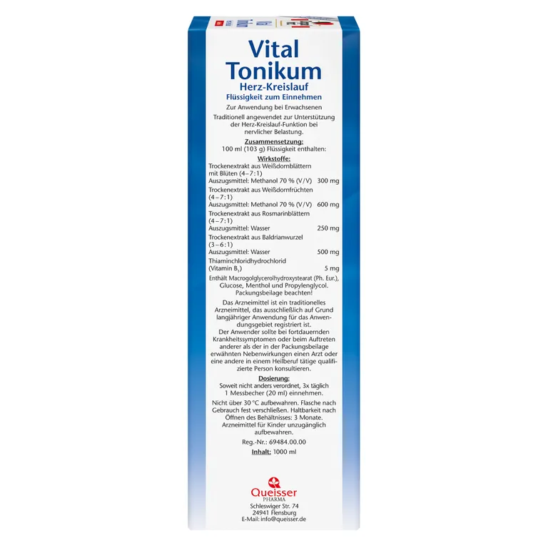 Shopapotheke Doppelherz® Vital Tonikum Herz-Kreislauf - Alkoholfrei