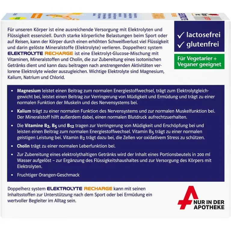 Shopapotheke Doppelherz System ELEKTROLYTE RECHARGE - 20 Beutel