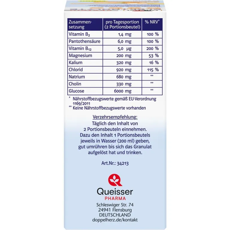 Shopapotheke Doppelherz System ELEKTROLYTE RECHARGE - 20 Beutel