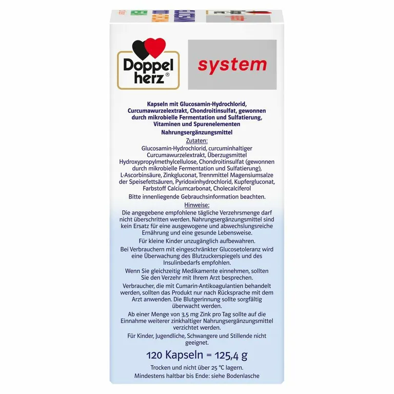 Shopapotheke Doppelherz System GLUCOSAMIN 1000 + CURCUMA VEGAN