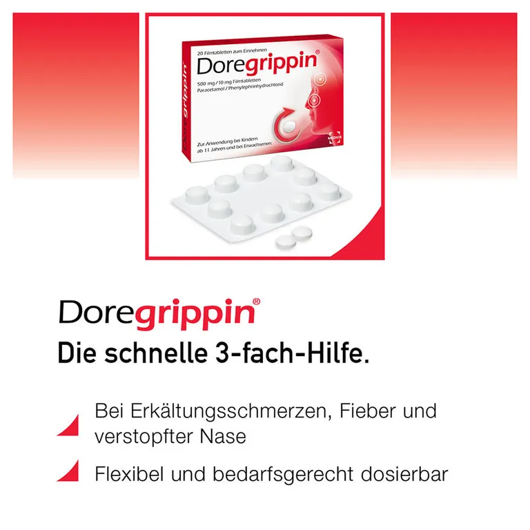 Shopapotheke Doregrippin Tabletten Bei Erkältungsschmerzen