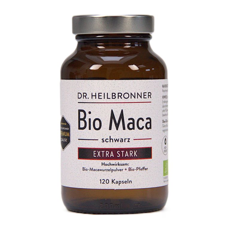 shopapotheke Dr. Heilbronner Bio Maca Schwarz Kapseln Extra Stark