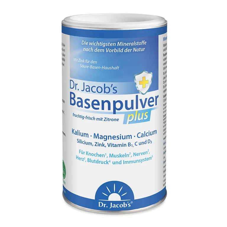 shopapotheke Dr. Jacob's Basenpulver plus Basen-Citrat-Mineralstoffe Kalium Magnesium Calcium