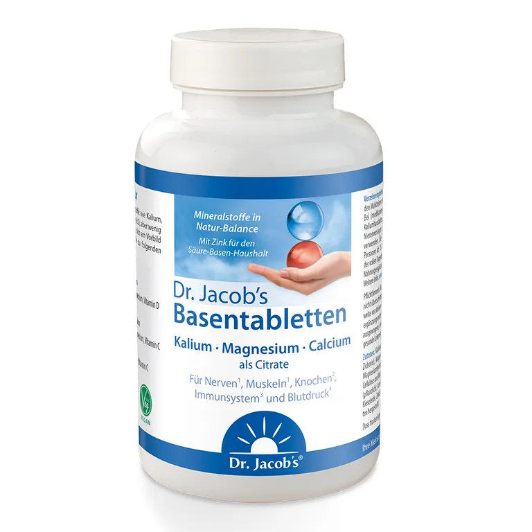 shopapotheke Dr. Jacob's Basentabletten Basen-Citrat-Mineralstoffe Kalium Magnesium Calcium