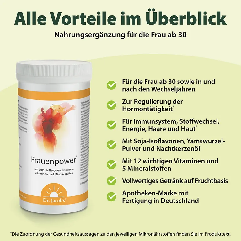 Shopapotheke Dr. Jacob's Frauenpower Frucht-Getränkepulver Phytoöstrogene Aus Soja