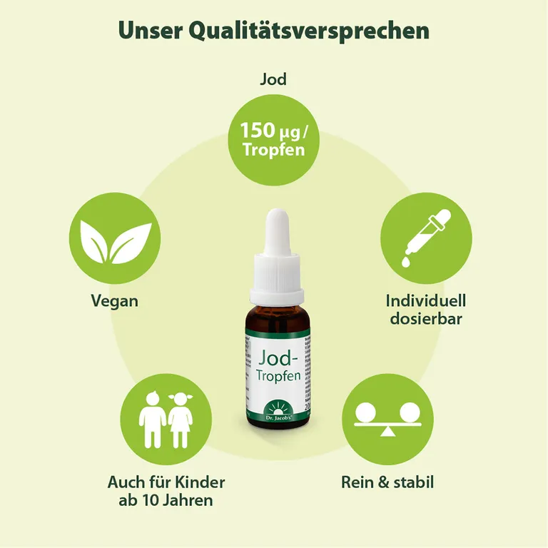 Shopapotheke Dr. Jacob's Jod-Tropfen Flüssig+stabil 150 Mcg 400 Tropfen Vegan