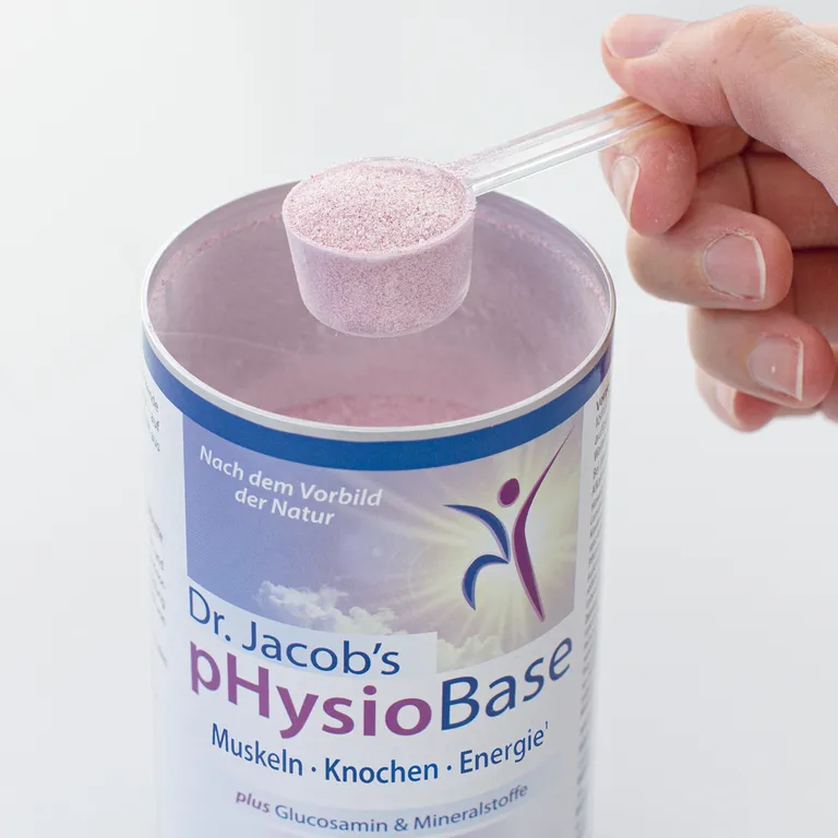 Shopapotheke Dr.Jacob's PHysioBase Basen-Citrat-Basenpulver Basische Mineralstoffe Glucosamin